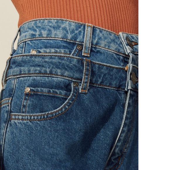 SANDRO Trompe L’œil Mom Jeans size 40 - Picture 4 of 7